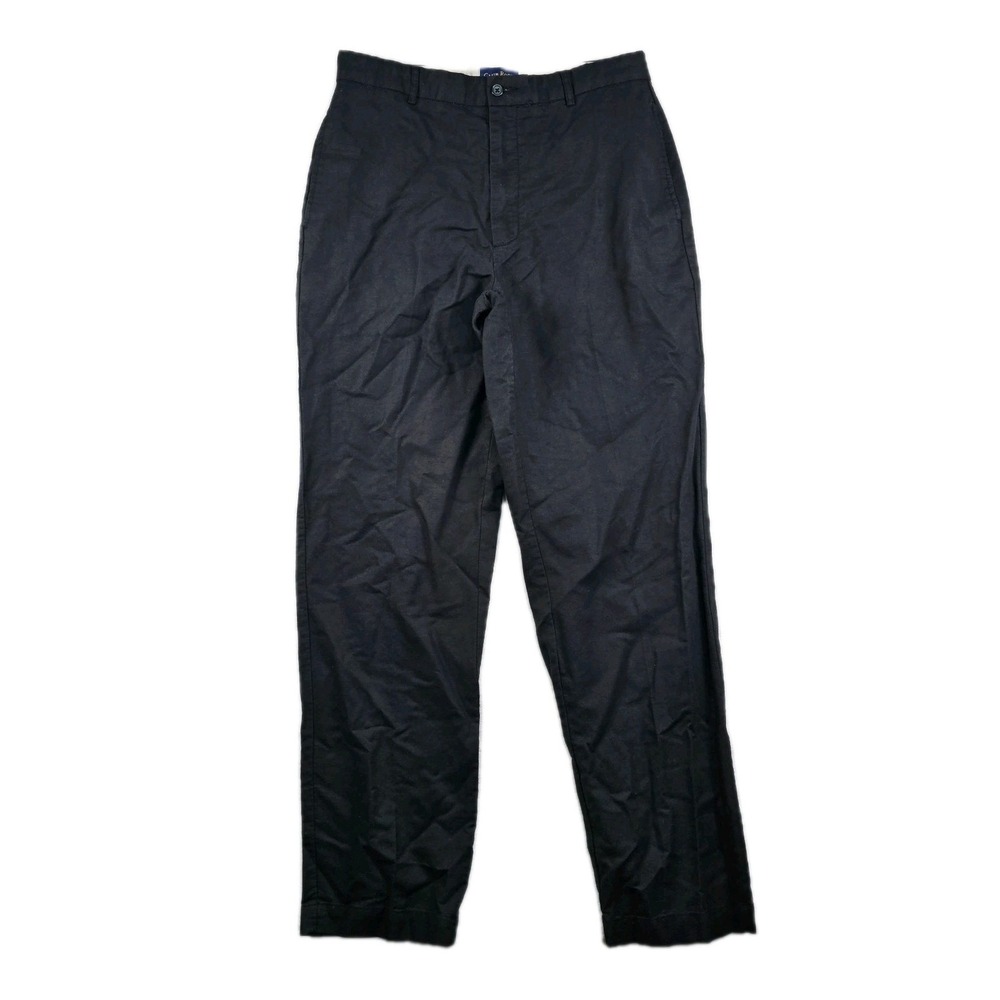 Vtg Club Room Linen Blend Pants Mens 33x33 Chinos Trousers Charter Club Woven